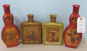 Four Vintage Liquor Decanters