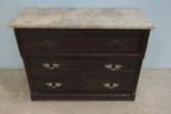 Antique Marble Top Chest