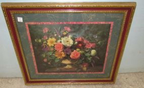 Framed Still Life Flower Print