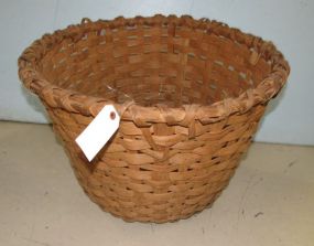 Split Oak Cotton Basket
