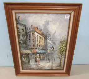 Modern Giclee City Scene Painting