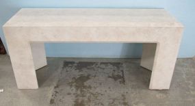 Contemporary Lane White Console Table