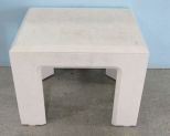 Contemporary Lane White Side Table