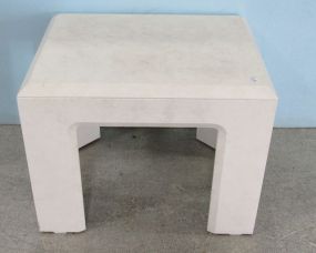 Contemporary Lane White Side Table