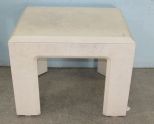 Contemporary Lane White Side Table