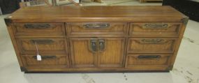 1980s Speckle Wood Triple Dresser