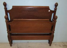 Mahogany Pineapple Twin Bed