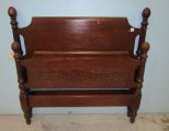 Mahogany Pineapple Twin Bed