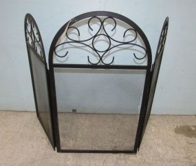 Metal Decor Fire Fold Out Screen