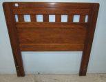 Contemporary Oak Twin Bed Headboard