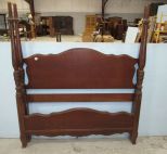 Mahogany Finish Four Poster Bed