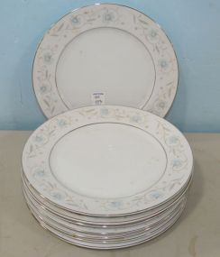 Seven English Garden Dinner Plates