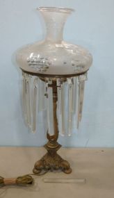 Antique Solar Electrified Table Lamp