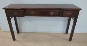 Davis Cabinet Co. Chippendale Style Sofa Table/Entrance Piece