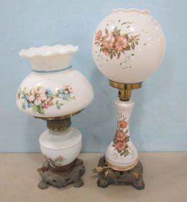 Two Hand Painted Gone with the Wind Lamps