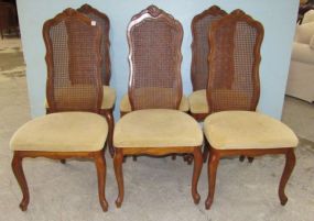French Provincial Style Cane Back Dining Chairs