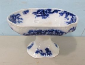English Blue and White Porcelain Compote