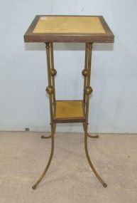 Brass Two Tier Lamp Table