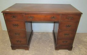 Vintage Mahogany Kneehole Desk