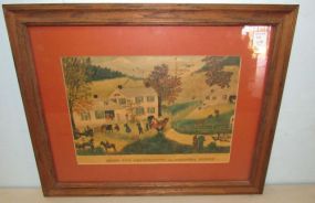 Vintage Home for Thanksgiving by Grandma Moses