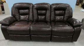 Three section Leather Sofa