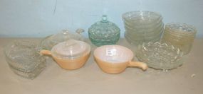 Assorted Pressed Glass Ware