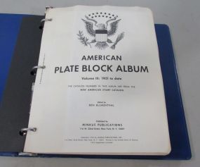 American Plate Block Album
