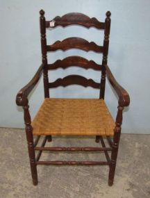 Vintage Ladder Back Arm Chair