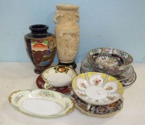 Grouping of Porcelain Plates and Vases