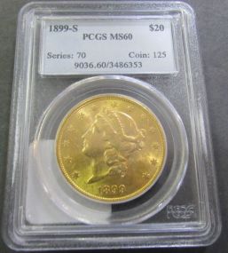 1899 Liberty Head $20 Gold Coin