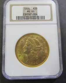1894 Liberty Head $20 Gold Coin