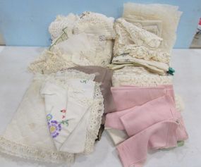 Two Boxes of Needlework Linens and Place Mats