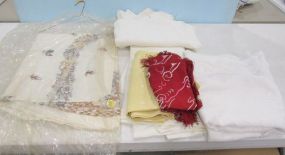 Group of Linens and Table Clothes