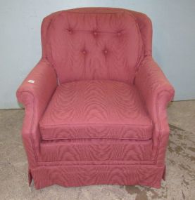Upholstered Pink Arm Chair