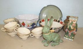 Group of Pottery and Decor
