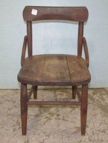 Antique Wood Primitive Child's Chair