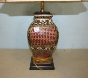 Hand Painted Ceramic Vase Table Lamp