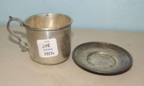 B&M Sterling Baby Cup & Small Sterling Dish