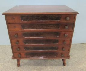 Vintage Six Drawer Spool Cabinet