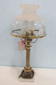 Brass Marble Base Table Lamp