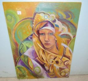 Oil Painting on Board by Krewe of Ceres 2003