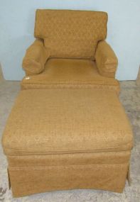 Swivel Club Chair and Ottoman