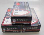 Three Boxes of Fiocchi 9mm Luger Ammo