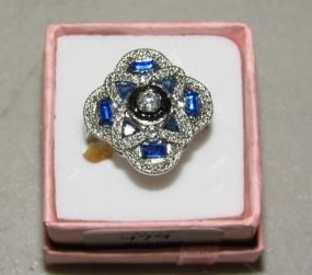 Blue Stone Cocktail Ring