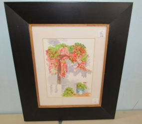 Watercolor of Trees and Plants