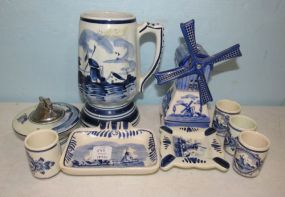 Hand Painted Delft Holland Pottery Pieces