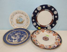 Four Hand Painted Plates