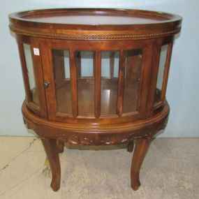 Reproduction Georgian Style Round Mahogany Drinks Cabinet