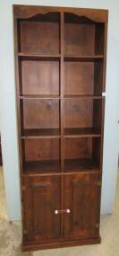 Pine Primitive Style Bookcase