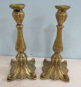 Pair of Fraget Polish Scrubber Candle Holders